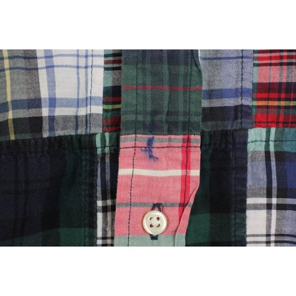 Ralph Lauren Mens Medium Patchwork Button Up Shirt C1019 - Picture 3 of 5